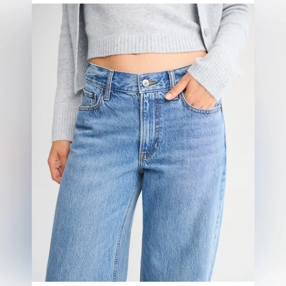 NWT Abercrombie & Fitch A&F Ultra Loose Low Rise jean 23 x-short denim - Picture 11 of 12